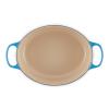 Kastrol SIGNATURE 31 cm, 6,3 l, oválný, AZURE, litina, Le Creuset