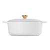 Kastrol SIGNATURE 31 cm, 6,3 l, oválný, WHITE, litina, Le Creuset