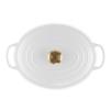 Kastrol SIGNATURE 31 cm, 6,3 l, oválný, WHITE, litina, Le Creuset