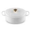 Kastrol SIGNATURE 31 cm, 6,3 l, oválný, WHITE, litina, Le Creuset