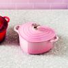Úchyt na poklici SIGNATURE HEART 4,7 cm, stříbrná, nerezová ocel, Le Creuset