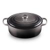Kastrol SIGNATURE 31 cm, 6,3 l, oválný, FLINT, litina, Le Creuset