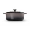 Kastrol SIGNATURE 29 cm, 4,7 l, oválný, FLINT, litina, Le Creuset