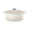 Kastrol SIGNATURE 29 cm, 4,7 l, oválný, MERINGUE, litina, Le Creuset