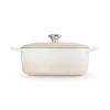 Kastrol SIGNATURE 29 cm, 4,7 l, oválný, MERINGUE, litina, Le Creuset