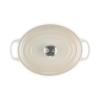Kastrol SIGNATURE 29 cm, 4,7 l, oválný, MERINGUE, litina, Le Creuset