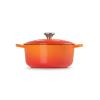 Kastrol SIGNATURE 20 cm, 2,4 l, FLAME, litina, Le Creuset