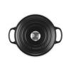Kastrol SIGNATURE 24 cm, 4,2 l, SATIN BLACK, litina, Le Creuset