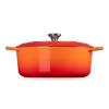 Kastrol SIGNATURE 31 cm, 6,3 l, oválný, FLAME, litina, Le Creuset