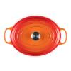 Kastrol SIGNATURE 31 cm, 6,3 l, oválný, FLAME, litina, Le Creuset