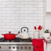Kuchyňská zástěra 80 x 88 cm, CERISE, bavlna, Le Creuset