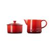 Sada cukřenky a mléčenky, sada 2 ks, CERISE, kamenina, Le Creuset