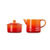 Sada cukřenky a mléčenky, sada 2 ks, FLAME, kamenina, Le Creuset