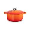 Kastrol SIGNATURE 24 cm, 4,2 l, FLAME, litina, Le Creuset