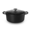 Kastrol SIGNATURE 28 cm, 6,7 l, SATIN BLACK, litina, Le Creuset