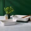 Zapékací mísa HERITAGE 32 cm, 4 l, WHITE, kamenina, Le Creuset