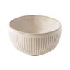 Jídelní miska RIDGED ALABASTER 15 cm, 700 ml, béžová, keramika, MIJ