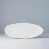 Servírovací talíř SNOW LEAF 31 cm, bílá, keramika, MIJ
