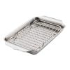 Plech na pečení OVENBOND 28 x 17 cm, s chladicí mřížkou, stříbrná, nerezová ocel, Hestan