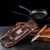 Přepravní taška na nože ESSENTIALS 46 cm, hnědá, kůže, Forged