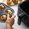 Forma na muffiny 20 cm, šedá, silikon, Lékué