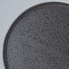 Jídelní talíř ASPHALT SLAB 24 cm, černá, keramika, MIJ