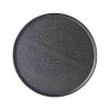 Jídelní talíř ASPHALT SLAB 24 cm, černá, keramika, MIJ