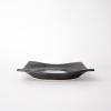 Jídelní talíř BLACK PEARL 16 x 16 cm, černá, keramika, MIJ
