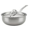 Hluboká pánev NANOBOND TITANIUM 20 cm, titan, Hestan