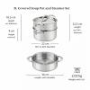 31765 Hestan ProBond Luxe 3qt Covered Soup Pot with Steamer Set 3.1