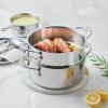 31765 Hestan ProBond Luxe 3qt Covered Soup Pot with Steamer Set 3