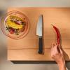 Santoku nůž PARTNER 17 cm, černá, Wüsthof