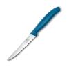 Steakový nůž SWISS CLASSIC 11 cm, vroubkovaný, modrá, plast, Victorinox