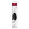 Sada nožů SWISS CLASSIC, s nožem na rajčata, sada 3 ks, černá, plast, Victorinox