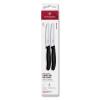 Sada nožů SWISS CLASSIC 11 cm, sada 2 ks, vroubkované, černá, plast, Victorinox