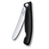Kapesní nůž SWISS CLASSIC 11 cm, vroubkovaný, černá, plast, Victorinox