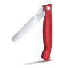 Kapesní nůž SWISS CLASSIC 11 cm, vroubkovaný, červená, plast, Victorinox