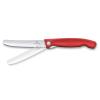Kapesní nůž SWISS CLASSIC 11 cm, vroubkovaný, červená, plast, Victorinox
