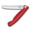 Kapesní nůž SWISS CLASSIC 11 cm, vroubkovaný, červená, plast, Victorinox