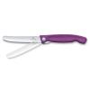 Kapesní nůž SWISS CLASSIC 11 cm, vroubkovaný, fialová, plast, Victorinox