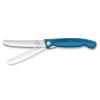 Kapesní nůž SWISS CLASSIC 11 cm, vroubkovaný, modrá, plast, Victorinox