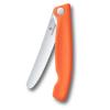 Kapesní nůž SWISS CLASSIC 11 cm, vroubkovaný, oranžová, plast, Victorinox