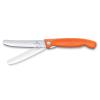 Kapesní nůž SWISS CLASSIC 11 cm, vroubkovaný, oranžová, plast, Victorinox