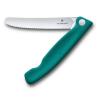 Kapesní nůž SWISS CLASSIC 11 cm, vroubkovaný, zelená, plast, Victorinox