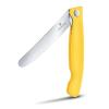 Kapesní nůž SWISS CLASSIC 11 cm, vroubkovaný, žlutá, plast, Victorinox