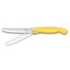 Kapesní nůž SWISS CLASSIC 11 cm, vroubkovaný, žlutá, plast, Victorinox