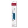 Sada nožů SWISS CLASSIC 8 cm, rovné ostří, špičaté, sada 2 ks, modrá, plast, Victorinox