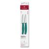 Sada nožů SWISS CLASSIC 8 cm, rovné ostří, špičaté, sada 2 ks, zelená, plast, Victorinox