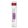 Sada nožů SWISS CLASSIC 8 cm, rovné ostří, špičaté, sada 2 ks, fialová, plast, Victorinox