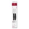 Sada nožů SWISS CLASSIC 8 cm, rovné a vroubkované ostří, sada 2 ks, černá, plast, Victorinox